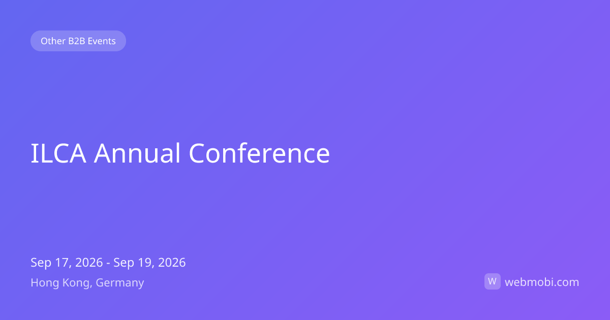 ILCA Annual Conference | Sep 2026 | Hong Kong | WebMobi