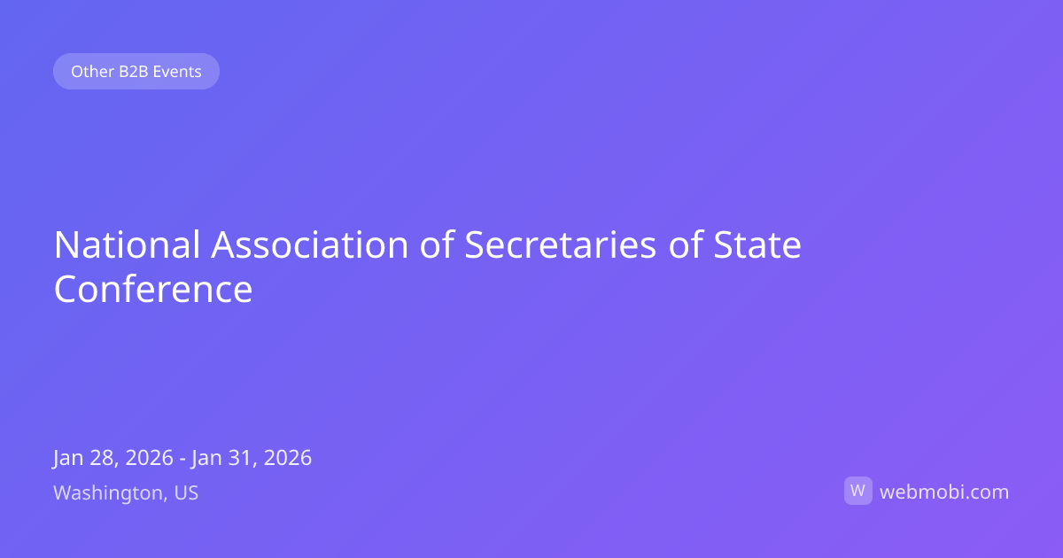 National Association of Secretaries of State Conference | Jan 2026 ...
