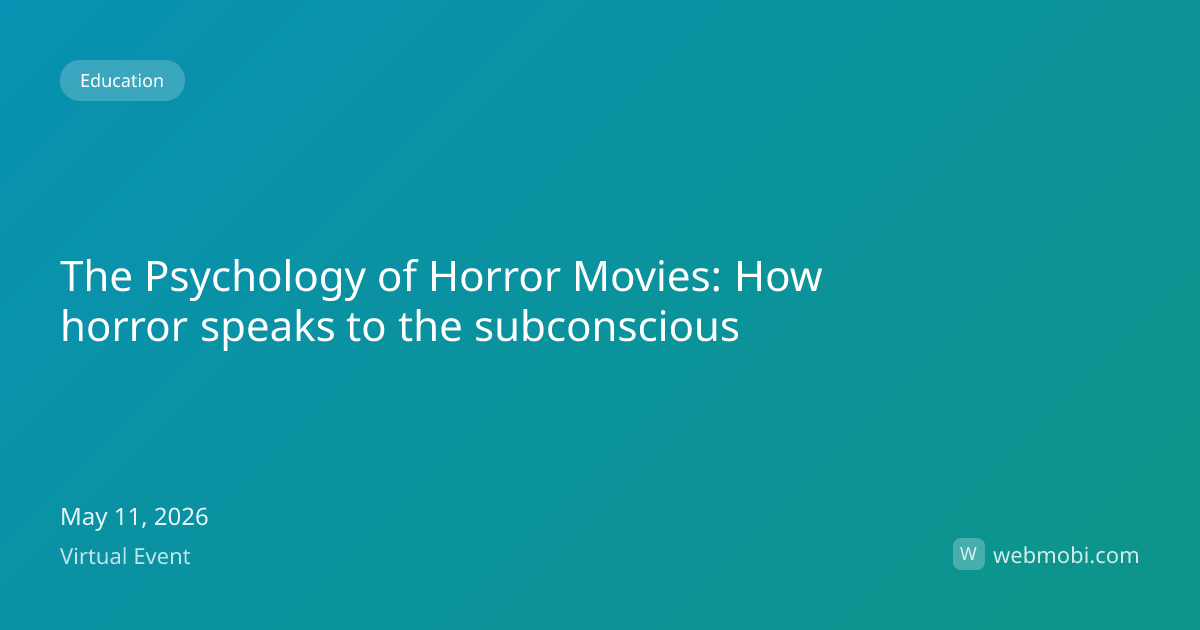 The Psychology of Horror Movies: How horror speaks to the subconscious ...