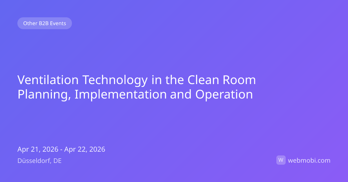 Ventilation Technology in the Clean Room Planning, Implementation and ...